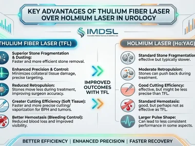 Advantages of Thulium Fiber Laser Over Holmium Laser in Urology