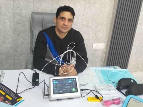 Installation of Bright Plus Dental Laser with Dr. Kishlay Gaur at Airway • TMJ • Sleep Center, Sector-141, Noida (UP).