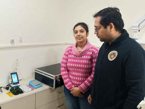 Installation of IMDSL Single Wavelength Dental Laser (980 nm) at Noida Sector 141, under the care of Dr. Mansi Gandhi.